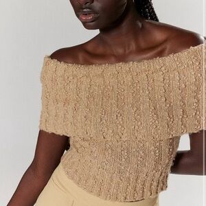 Urban Outfitters Knitted Off The Shoulder Top ✨🤍